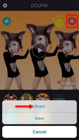 up video doupai len facebook