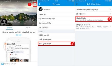 xoa tai khoan zalo iphone