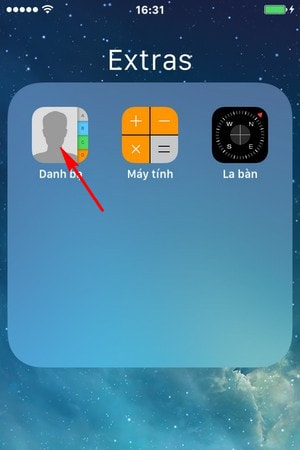 xoa danh ba iPhone