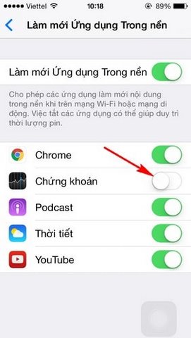 tiet kiem pin iPhone 5S