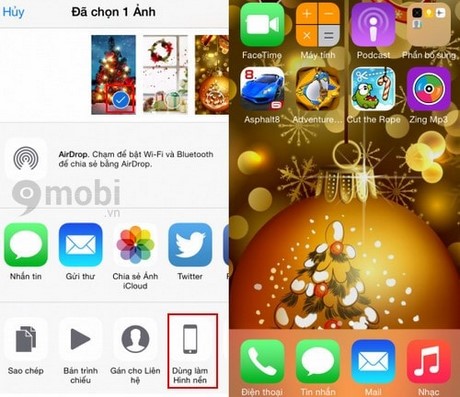 Thay đổi hình nền iPhone 5,6 thay doi hinh nen iphone 5,6