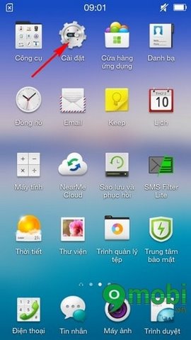 tat tien doan tren oppo