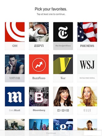 hien thi apple news tren man hinh iphone