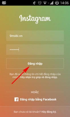 dang nhap Instagram qua email