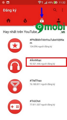 them nhac youtube