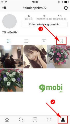 luu bai dang tren instagram