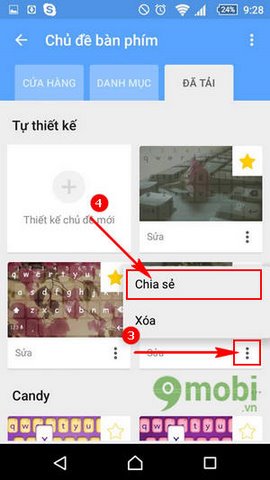 cach chia se chu de ban phim laban key