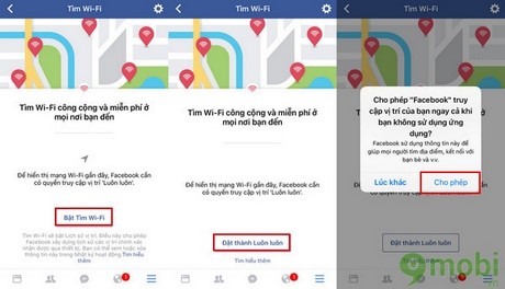 tim wifi mien phi facebook tren iPad