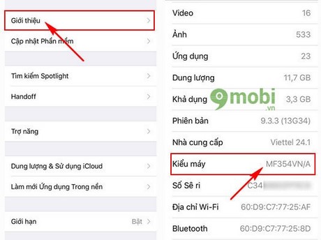cach phan bien iphone chinh hang