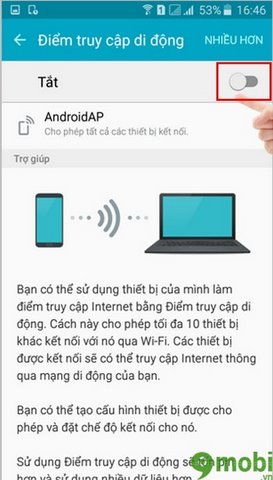 phat wifi tren dien thoai samsung galaxy j7 2016