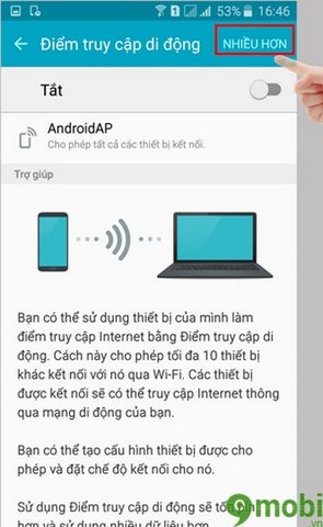 phat wifi tren dien thoai samsung galaxy j7 2016