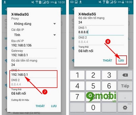 cach doi dns samsung galaxy j7