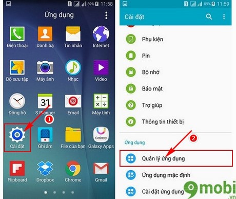 go ung dung tren samsung galaxy a7