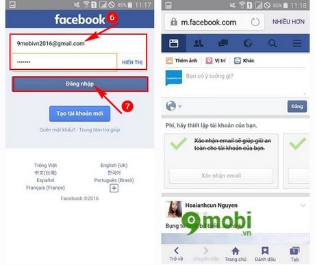 cach vao facebok tren samsung galaxy j7