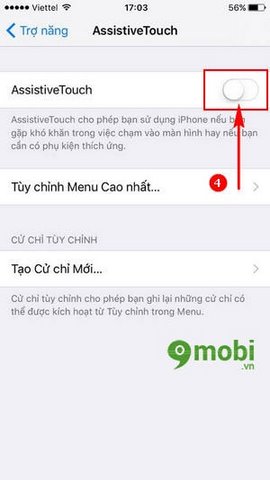 cach bat nut home ao tren iPhone 7