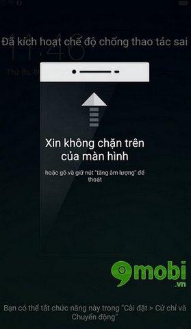 tinh nang han che thao tac nham Oppo f1s