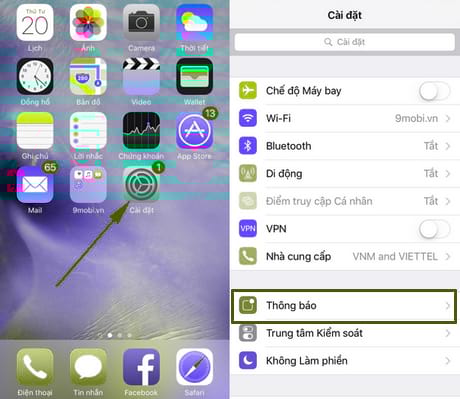 an noi dung tin nhan tren iphone
