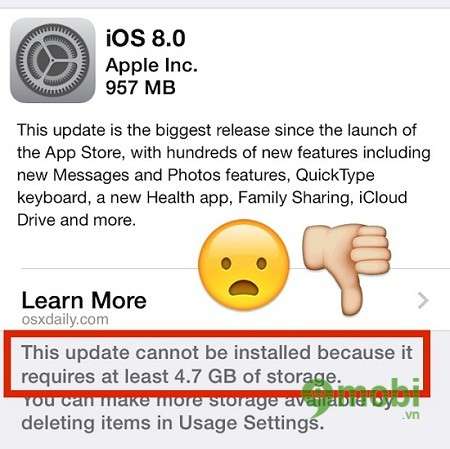 Ein häufiges Problem, wenn es um iOS 8 auf iPhone 6 Plus, 6, IP 5s, 5, 4s geht