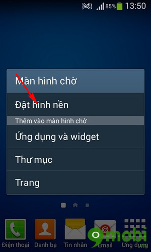 thay hình nền cho Android