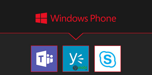 microsoft ngung ho tro skype for business teams va yammer cho windows phone