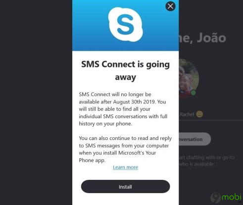 microsoft sap go bo tinh nang sms connect tren skype