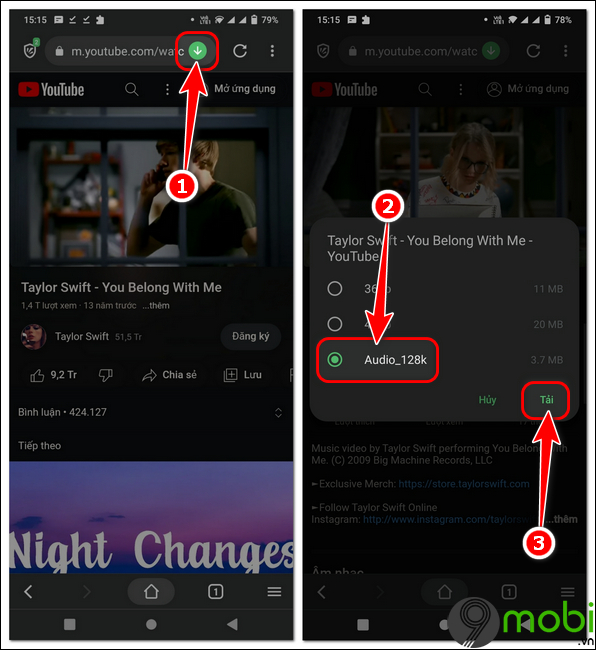cach tai mp3 tu youtube 2