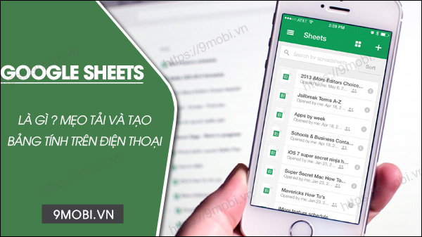 google sheets la gi cach tai va tao bang tinh