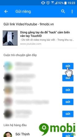 cach chia se link video youtube sang messenger tren dien thoai 3