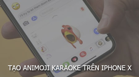 cach tao animoji karaoke tren iphone x