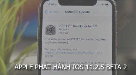 apple phat hanh ios 11 2 5 beta 2
