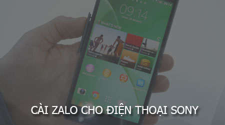 cach cai zalo cho dien thoai sony