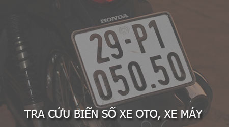 cach tra cuu bien so xe oto xe may tren dien thoai