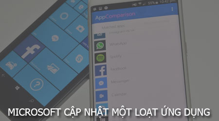 microsoft cap nhat mot loat ung dung android