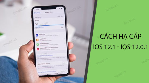 cach ha cap ios 12 1 xuong ios 12 0 1