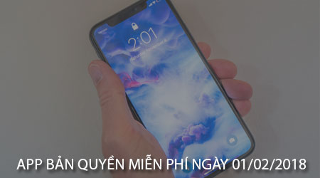 app ban quyen mien phi ngay 01 02 2018 cho iphone ipad