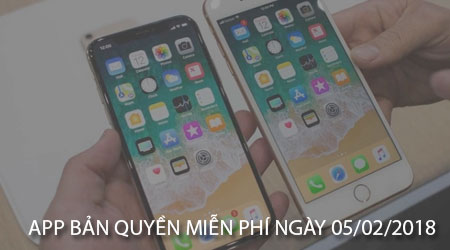 app ban quyen mien phi ngay 05 02 2018 cho iphone ipad