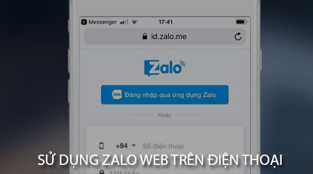 cach su dung zalo web tren dien thoai