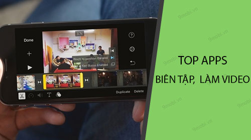 top phan mem lam video tren dien thoai