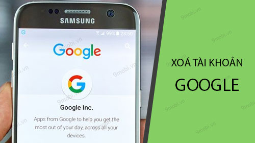 cach xoa tai khoan google tren dien thoai android