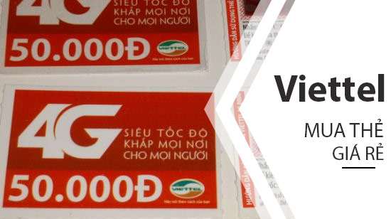 Hướng dẫn mua thẻ cào Viettel 50K giá chỉ 39K