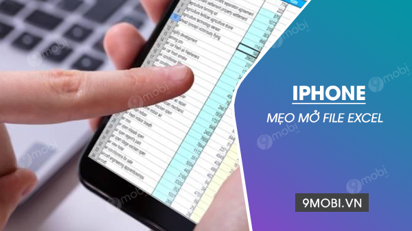 meo mo file excel tren iphone