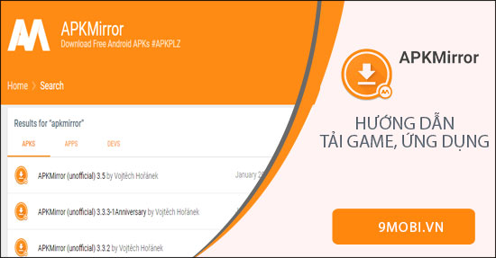cach tai game ung dung tren apkmirror