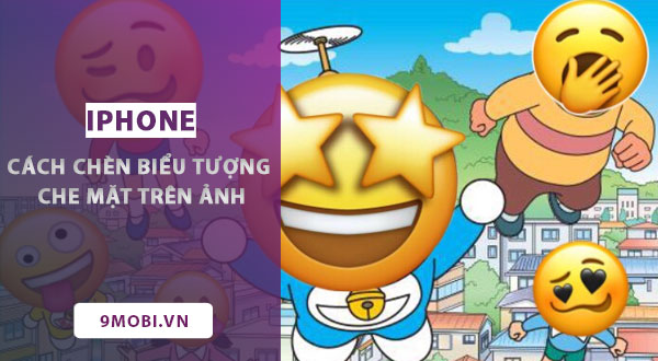 cach chen bieu tuong icon vao anh che mat tren iphone