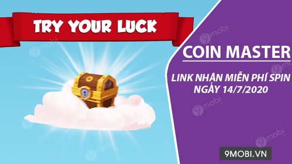 Link nhận miễn phí Spin Coin Master ngày 14/7/2020