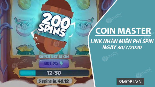 Link Collect Spin Coin Master Free ngày 30/7/2020