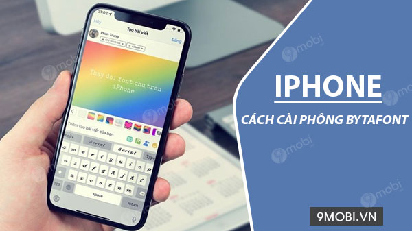 cach thay phong chu tren iphone