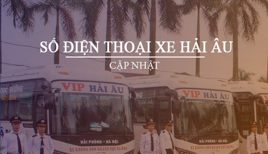 Số điện thoại xe khách Hải Âu, Tuyến Thái Bình - Hà Nội - Hải Phòng