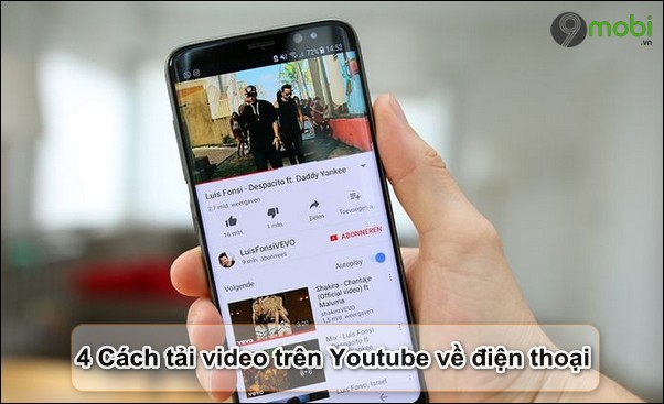 cach tai video tren youtube ve dien thoai