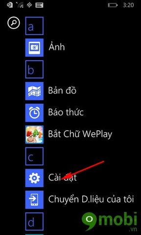 cach doi ngon ngu tren Windows Phone 8.1