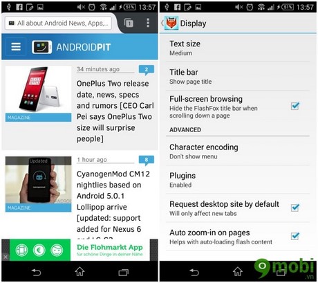 cai Flash Player cho Android 5.0